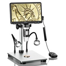 Gebraucht - Elikliv DM9 1200X 1080P 7'' Digitales Mikroskop Münzmikroskop Lupe