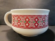 Antiker Nachttopf Wächtersbach Keramik rote Bordüre Pflanzenkübel