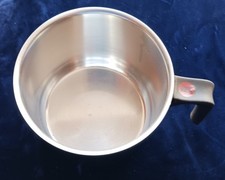 Vintage WMF Cromargan Milchtopf 1,8 l, Ø15 cm, mit Kunststoffgriff, gebraucht