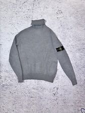 Stone Island Strick Golf Pullover Wolle Grau Pull