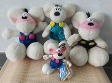 Diddl Maus Sammlung 3 Plüschtiere und 1x Plastikfigur - ein Plüsch mit Saugnapf