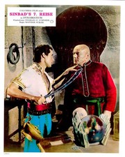 Sindbad's 7. Reise ORIGINAL Aushangfoto Ray Harryhausen / Kerwin Mathews