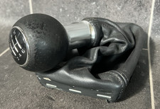 Schaltknauf + Schaltsack 6-Gang Original Audi A4 8E B6 B7 Schwarz LEDER