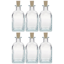 6x 350ml Glasflasche Klarglas