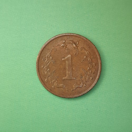 Cent münze aus - 1,