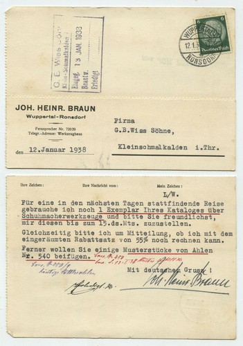 93741 postkarte joh - postkarte, joh.