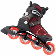 K2 Alexis 90 Boa Inline-Skates Inliner Fitnessskates 90mm/80A Rot/Orange