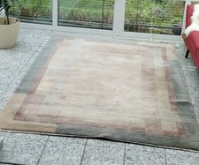 Nepal Teppich Orient, Farbe: Braun, 255 x 173 x 1,00 cm Rechteckig, Schurwolle