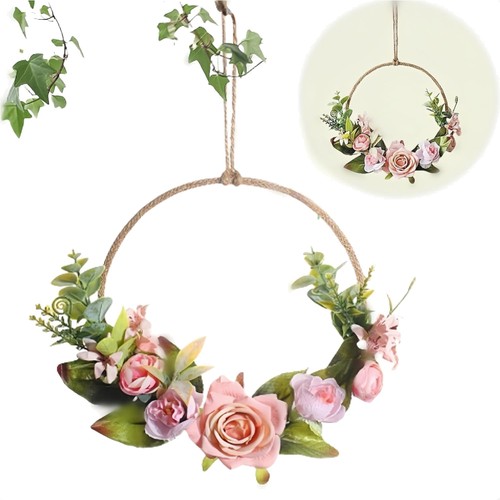 Wandkranz metall blumen - wandkranz,