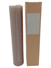 BROSTE COPENHAGEN Adventskerze Zylindrisch Braun Weihnachtlich 25cm