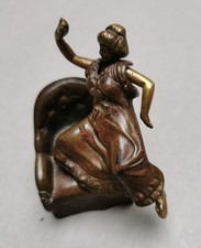 kleine erotische Bronze Figur Franz Xaver Bergmann Wien ca.1900