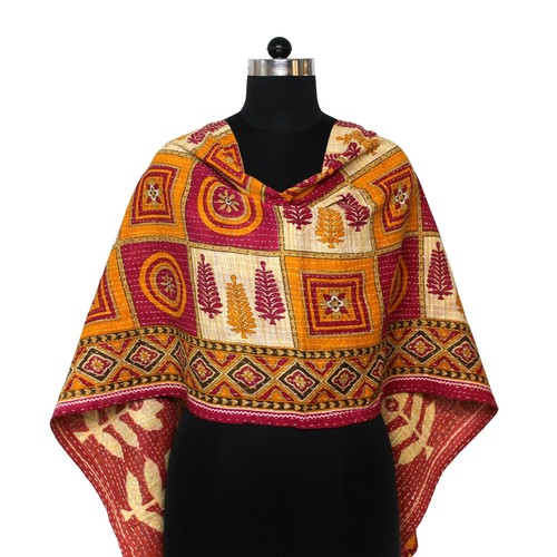 Baumwolle kantha schal - kantha,