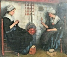 Genre Ölgemälde Mädchen