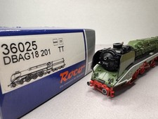 Spur TT große Dampflok BR 18 201 DR Grün Sound, ROCO/OVP, prima aus Sammlung