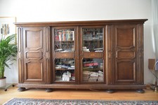 Altdeutscher Bücherschrank, Eiche massiv  ca. 280 x 156 x 48, cm