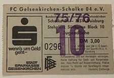 Eintrittskarte Sammler Ticket Schalke 04 - MSV Duisburg 1975/76