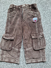 Schlupfhose Gr 86 mit Innenfutter von Inscene - robuste Cordhose mit Gummizug