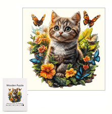 2D Holzpuzzle Katze Puzzle
