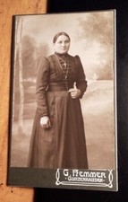 standing young woman with