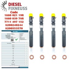 4x Einspritzdüse Injektor