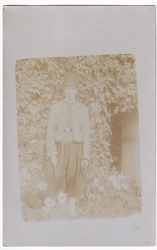 Rppc postkarte junger mensch - rppc,
