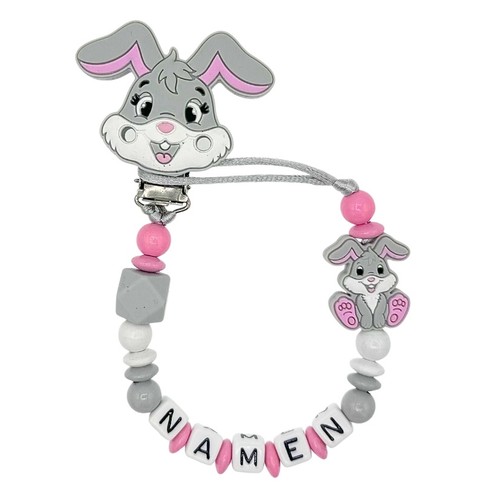 Schnullerkette mit wunschnamen - schnullerkette,