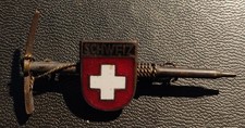 Abzeichen Anstecker Anstecknadel Pin alt: "Steigpickel Schweiz Wappen"