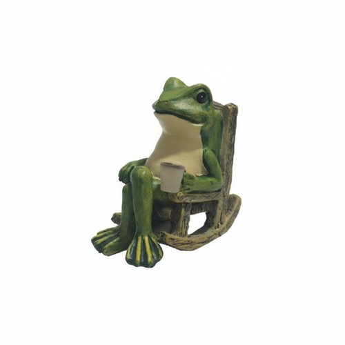 Schaukelstuhl-Froschstatue