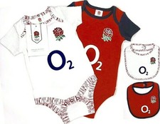 England Six Nations Rfu Rugby Babys Körper Kinderwagen Kurzärmlig Grow Bekleidet