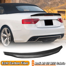 Für Audi A5 S5 RS5 Cabrio 2008-2016 Carbon Heckspoiler Kofferraum Flügel Spoiler