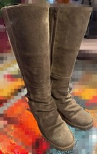 Fly London Damenstiefel Größe 38, Wildleder Olivgrün in guten Zustand