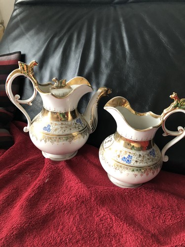 Alte kaffeekanne gold blau - gold,