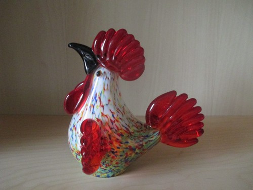 Schöne glasfigur hahn - schöne, glasfigur,