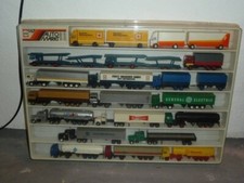 Herpa LKW Sammlung 19 Stück mit original Herpa Vitrine 1980 / 1981