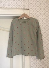 Next England Langarmshirt 122 Mädchen Regenbogen Mint Shirt