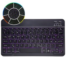 Deutsch Tastatur Kabellos QWERTZ Keyboard mit Maus für IOS Android PC Tablet DE