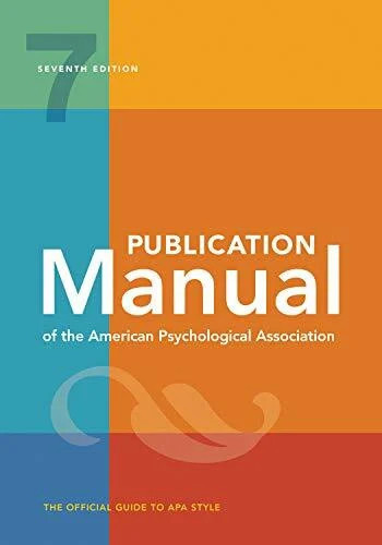 Publication manual the - publication, of