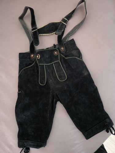 Vintage lederhose mit träger - mit,