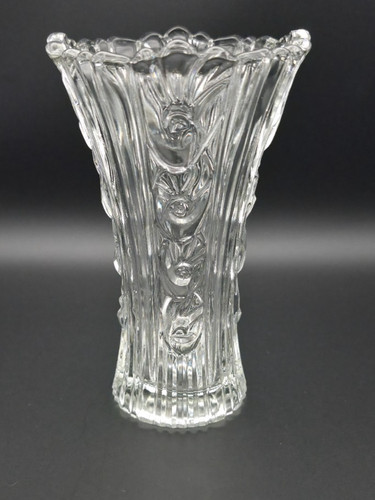 Vintage pressglas vase - vintage,