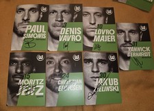 7 Signierte AK VfL Wolfsburg -