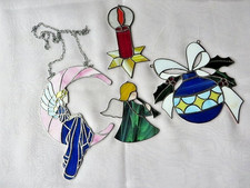 4  Fensterbilder,  Tiffany