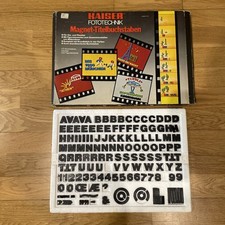 Kaiser Fototechnik - Magnet - Titelbuchstaben - 6615 schwarz - fast vollständig