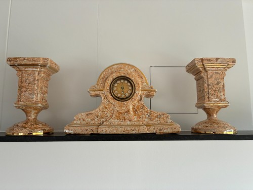 Große art deco kaminuhr mit - art,