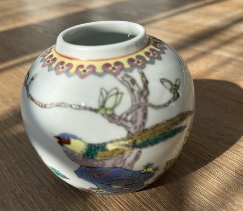 Vintage hand decorated chinese - decorated,