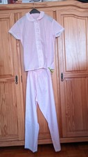 Vintage Retro Schlafanzug Set alt rosa