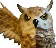 Eule Deko Fliegend Gartenfigur Greifvogel Vogel Wanddeko 49 cm B-Ware