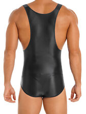 DE Sexy Männer Bodysuit Tank Top Unterhemd Sport Fitness Bodybuilding Jumpsuit 