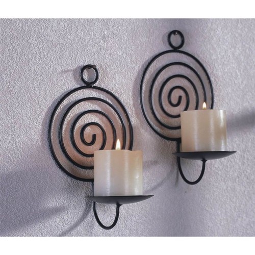 Kerzenhalter spirale 2er set - kerzenhalter,