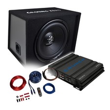 GZ/Crunch Basspaket 2-Kanal Endstufe/Verstärker+30cm Subwoofer+Kabel-SET BP3