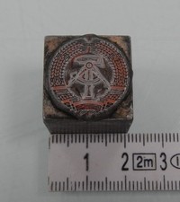 DDR Staatswappen Druckplatte Stempel